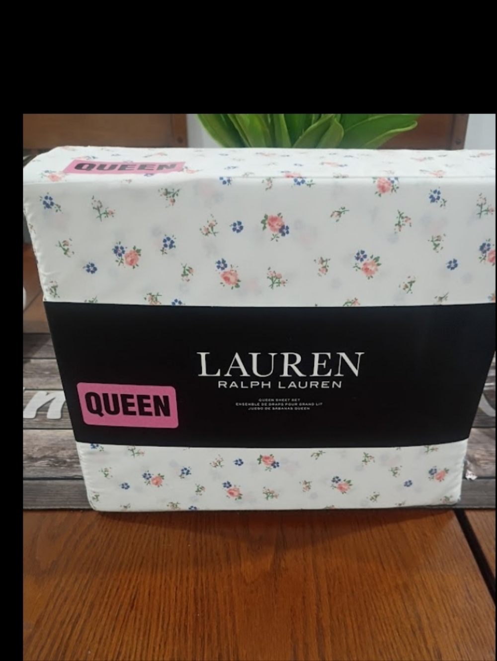 Ralph Lauren QUEEN Sheet Set Spring Cottage Small Floral Pink 4pc Farmhouse Chic